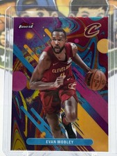 Evan Mobley 2025-26 Topps Finest #55 Common Oil Spill Refractor Cavaliers