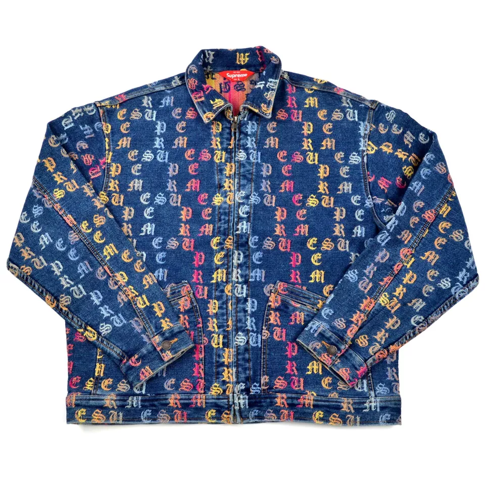 Chaqueta de trabajo de mezclilla jacquard Supreme Gradient talla grande Foto 2 de 4