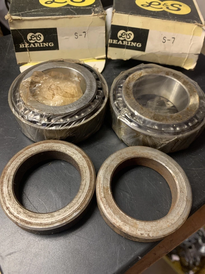 L&S S-7 Delco 轮轴承 2 件套前部全新适用于雪佛兰 Le Sabre — 第 2/4 张图片