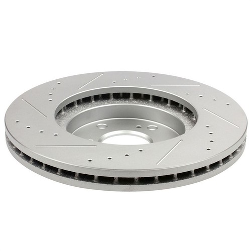 FRONT BRAKE ROTORS AND CERAMIC PADS FOR 03-06 ACURA MDX DRILLED,SLOTTED USA - Picture 5 of 8