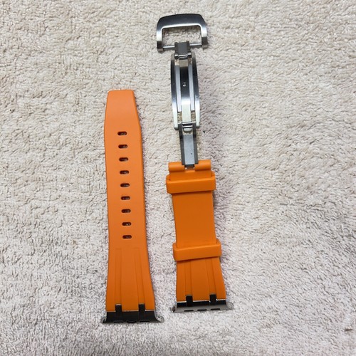 Apple Watch Ultra 10 9 8 Butterfly Clasp Rubber Band. - Zdjęcie 13 z 18