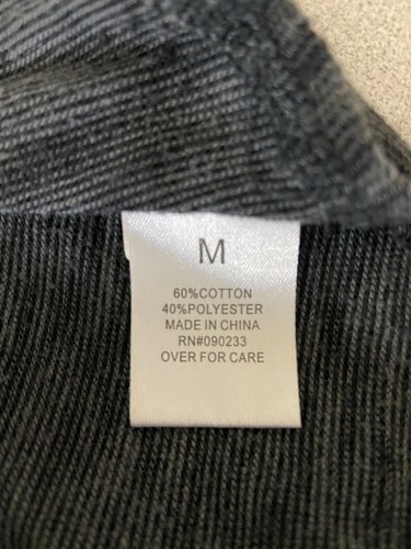 Camiseta Pacsun Manga Corta Calce Más Largo Estático Gris Jaspeado Para Hombre Talla Mediana - Imagen 4 de 4