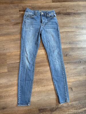 TRUE CRAFT WOMNES SIZE 3 SKINNY BLUE JEANS MID RISE STRETCH CASUAL FESTIVAL