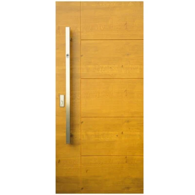 Porte extérieure porte extérieure en bois épaisseur 72 mm porte d'entrée chau... - Photo 1/3