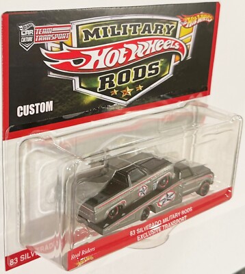 83 CHEVY SILVERADO Custom Hot Wheels Team Transport Military Rods