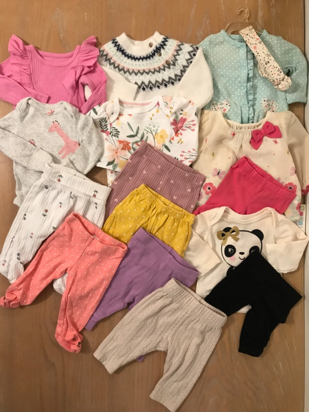 Carter's, Healthtex, Others Infant Girls Clothing Lot of 16 (4 New) Size Newborn