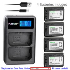 Kastar Battery LCD Dual USB Charger for Sony NP-FZ100 BC-QZ1  Sony Alpha a9S