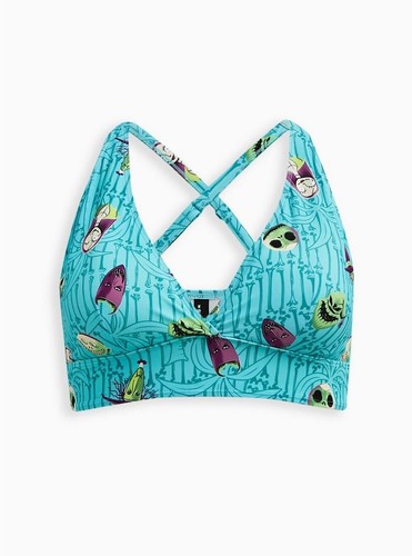 Torrid Disney Pesadilla antes de Navidad Triángulo Bikini Natación Top 1 14-16 - Imagen 4 de 4