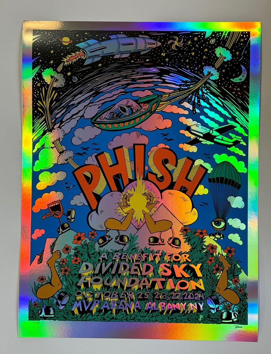 Phish Poster Albany NY MVP Arena 2024 Silkscreen S/N #'d X/500