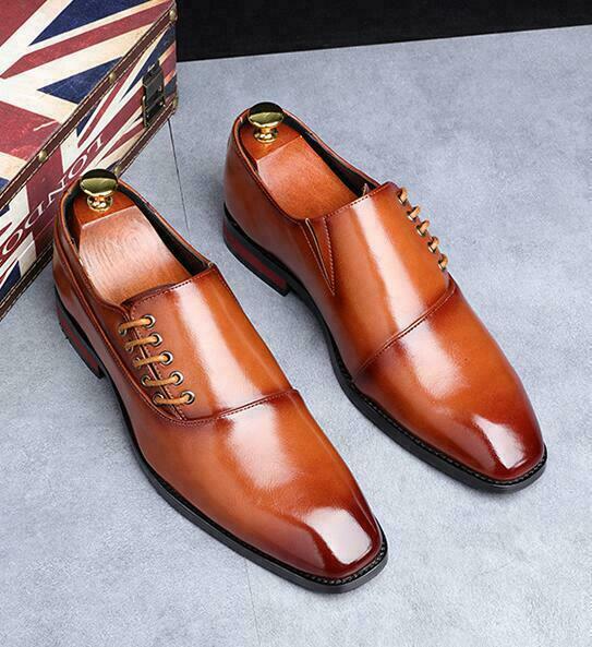 SAOLA Scarpe eleganti uomo retrò formali casual a punta business inglesi stringate moda