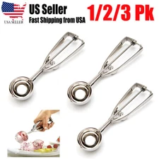 Ice Cream Scoop, Cookie Scoop Set, Ice Cream Scooper Spring Handle Scoop 1/2/3Pk