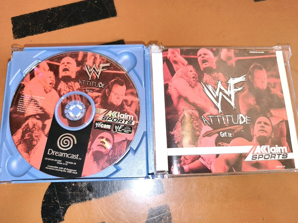 ## Sega Dreamcast Game - Wwf Attitude Get It - Cib ## - Image 2 of 2