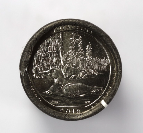 2018-S Voyageurs MN America The Beautiful Quarter Bank Roll - Picture 3 of 3