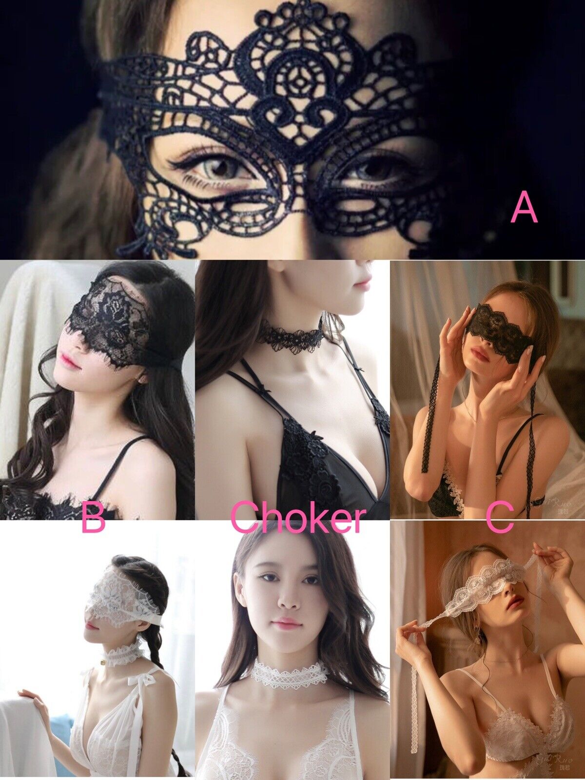 Sexy lingerie blindfold mask lace mask Halloween masks for women masquerade  masks