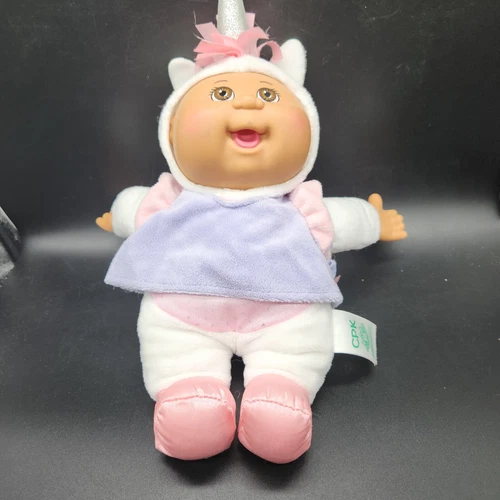 Cabbage Patch Baby Fantasy Friends Unicorn 10" Doll Plush Pink White Purple