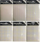WHITE Round Circle Stickers Dots Sticky Self Adhesive Sticky Labels