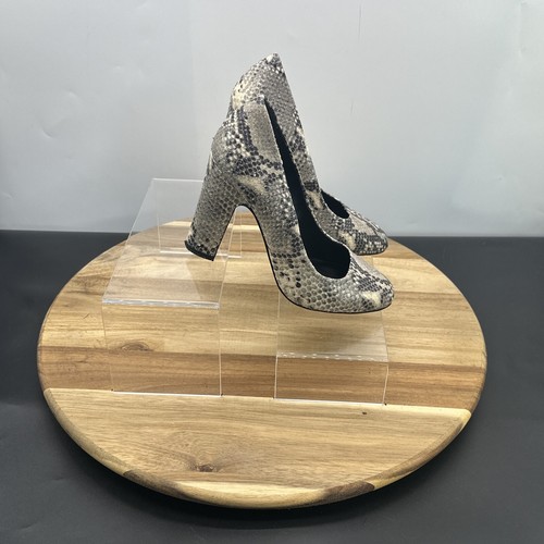 Pumps Größe 5 Damen Dune London Leder kegelförmiger Absatz mandelförmige Zehenpartie Slipper - Bild 6 von 19