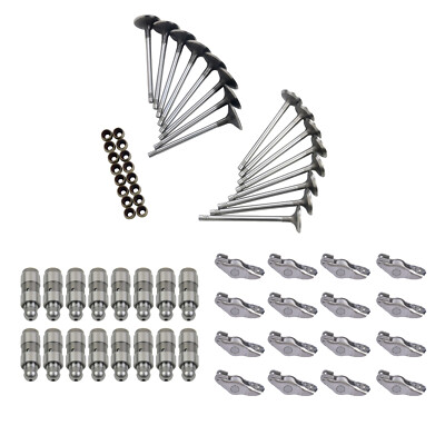 16x Intake Exhaust Rocker Arms Lifters+16x Valves For VW Passat Golf Scirocco
