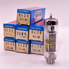 Tungsram ECL86 6GW8 , NOS NIB, made in Hungary, tested, triode pentode