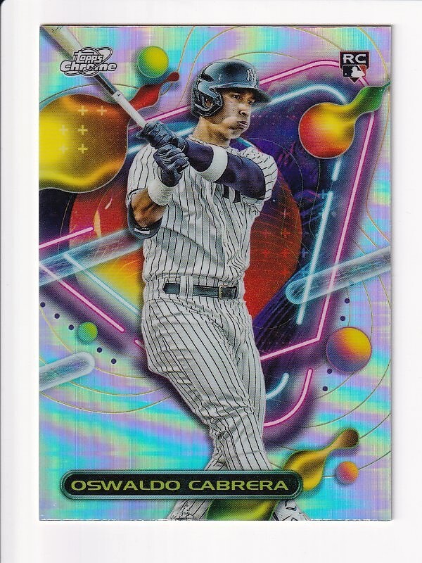 2023 Topps Cosmic Chrome Oswaldo Cabrera Refractor  New York Yankees RC #134