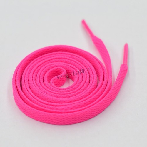 FLAT NEON Colored Shoelaces Sport Shoe Strings Athletic Sneakers Boot Laces - Picture 15 of 29