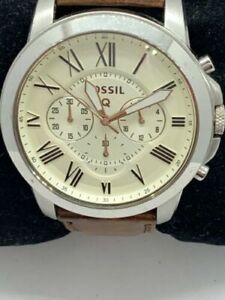 Fossil NDW1 Men's Watch Smartwatch Brown Leather 44mm Case Activity Tracker D465 | eBay