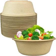 Avant Grub Kraft Brown 11 Oz Compostable Paper Bowls