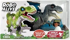 ZURU Robo Alive ATTACKING T-REX Robotic Dinosaur Pet Glow Dark SLIME EGG