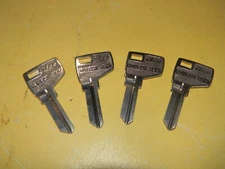Lot of 4 -  Master Keys ILCO Md17 - MD1054K Master Padlock Key -   envelope 154