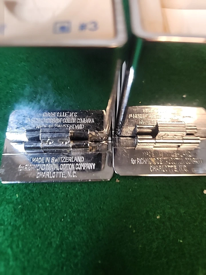 (3) Vintage Richmond Dental Tilt Top Lid Cotton Pellet Dispensers Switzerland - Image 4 of 4