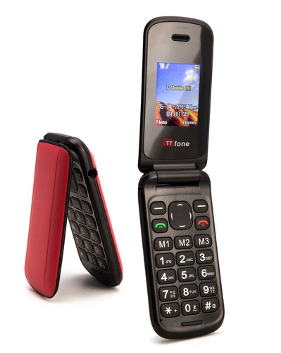 TTfone Flip TT140 Mobile Phone Camera Bluetooth Cheapest Folding Easy Phone - 第 1/36 張圖片