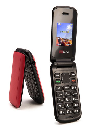 TTfone Flip TT140 Mobile Phone Camera Bluetooth Cheapest Folding Easy Phone - Picture 1 of 36