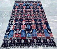 Antique Ikat Shawl,Indonesian ikat,Handwoven Ikat,Women Shawl 4x7 ft