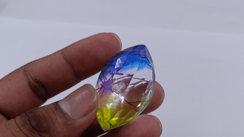 Bi-Color Rutilated Quartz 103.35 Ct Certified Marquise Cut Loose Gemstone 5ARW - Video 1 of 1