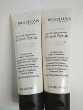 Brazilian Bare Shave Syrup Extra Moisturizing, For Bikini Area, Legs, 4oz 2pk