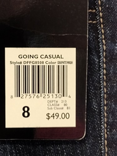 Women's Daisy Fuentes Boot Cut Jeans Stretch Graphite Wash Size 8 Inseam 34" NE - Picture 6 of 11