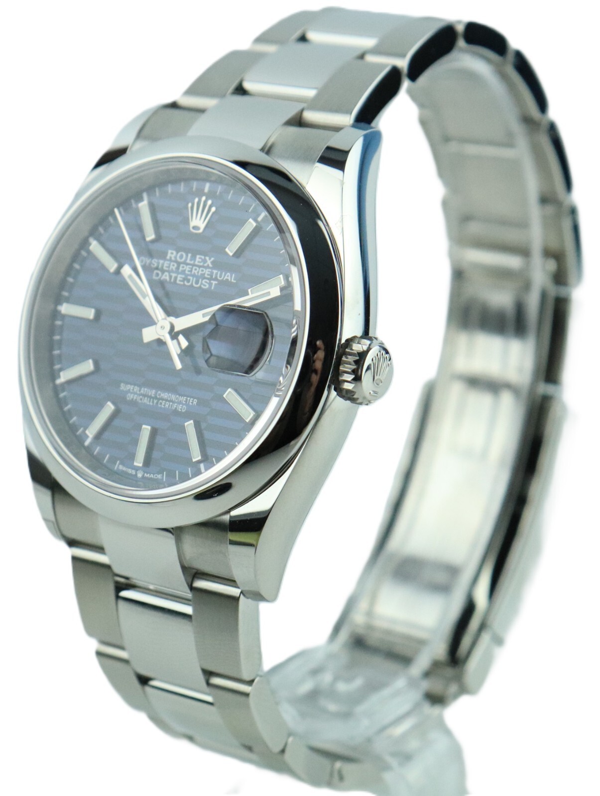 Rolex Datejust 36 126200 Blue Motif "Unworn" 2022 Box & Papers image 3