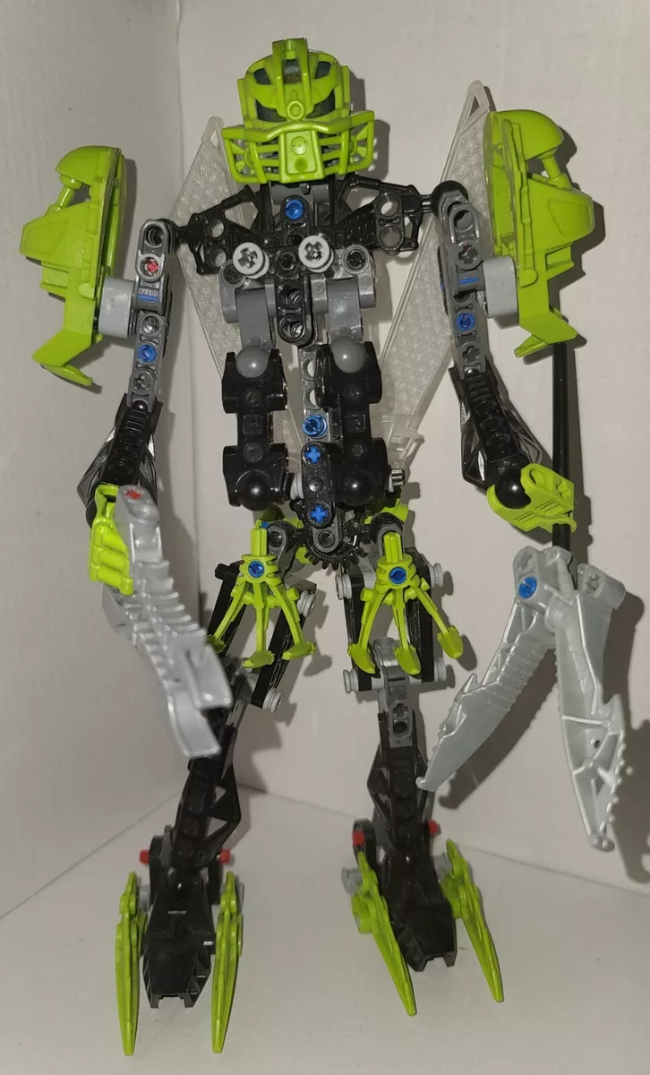 LEGO BIONICLE, LARGE 11 inches in height, Green/Blk/Gray, POSEABLE