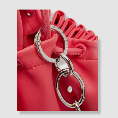 Simon Miller リップ 唇 クラッチバッグ ショルダー 鞄 $395 Simon Miller Women's Pink Faux Leather Logo Keychain