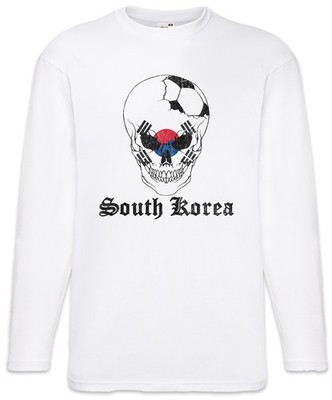South Korea Football Comet Langarm T-Shirt Südkorea Südkoreanisch Fahne