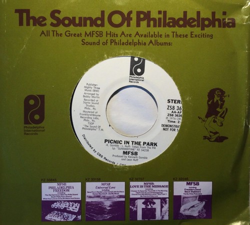 70s Soul - MFSB - Picnic in the park - 1976 US PHIL INT PROMO VG++
