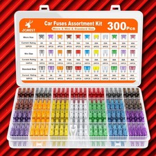 300Pcs Car Blade Fuse Assortment Assorted Kit Blade Set Auto Truck Automotive