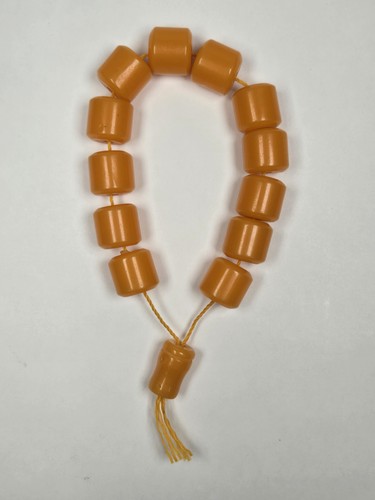 Faturan Bakelite Muslim Prayer Beads Honey  Yellow Color Beads 32.6gr