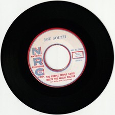 JOE SOUTH 45 rpm record THE PURPLE PEOPLE EATER MEETS THE WITCH DOCTOR