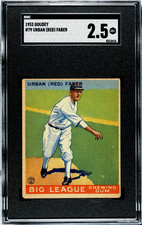 SGC 2.5 - 1933 Goudey # 79 Urban (Red) Faber Chicago White Sox HOF