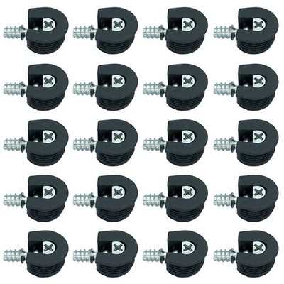 20 Pieces Thread Cam Lock Shelf Support Pin Cam Lock Cabinet Shelf Support Ho...