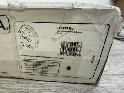 #ad #ad Delta Kayra 14 Series Pressure Balanced Valve Trim Matte Black T24933 BL READ $199.99