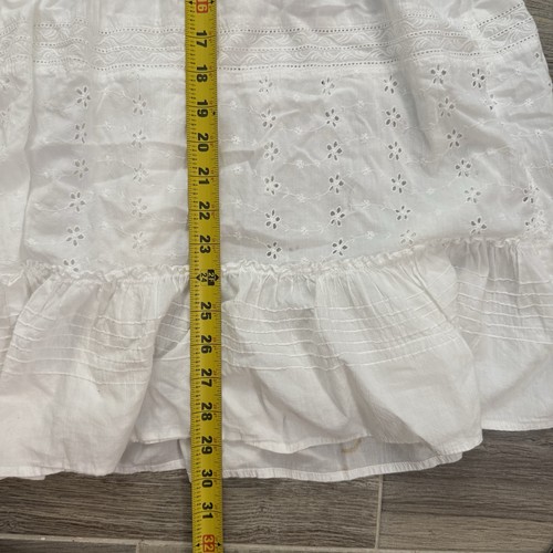 St Johns Bay Size 12 White Full Skirt Romantic Feminine Bridal Peasant Boho READ - Picture 5 of 14