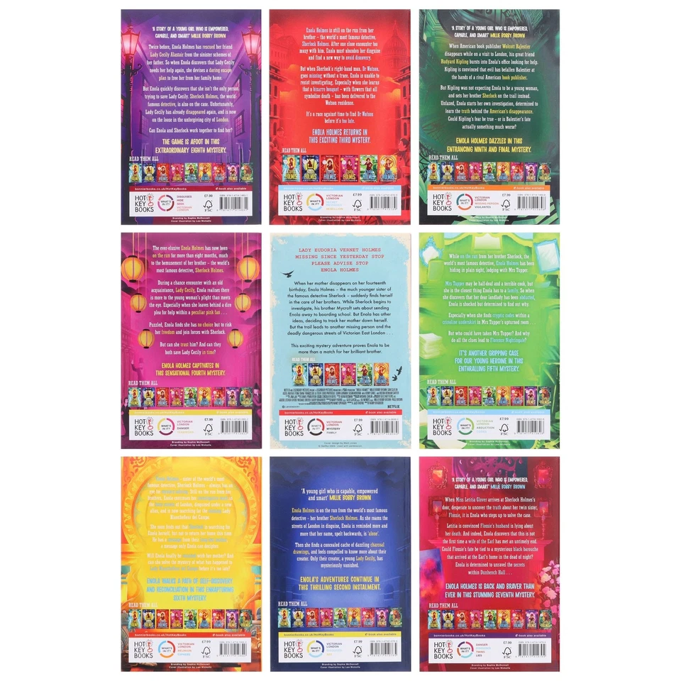 Enola Holmes Series By Nancy Springer Complete: 9 Books Collection Set - Image 3 of 4