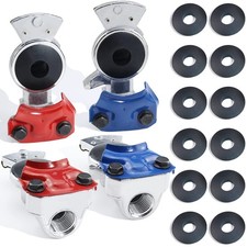 2 Pair Glad Hands Kit with 12pcs Rubber Seals Aluminum